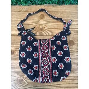 Vera Bradley Olivia in Pirouette - Purse - Handbag - Black, Flowers, Floral